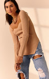 Raquel knit Top in Sand