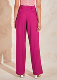 Adele Cut-out Wide Leg Pants in Pink