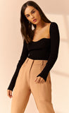 Raquel knit Top in Black