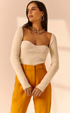 Raquel knit Top in Off White