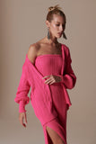 Ashley Knit Dress in Pink