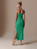 Ashley Knit Dress in Nature Green