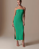 Ashley Knit Dress in Nature Green