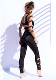 Super High Rise Pant - Black Textured