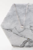 Delicated Solitaire Diamond Necklace in Silver