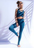 Shapeshifter Stirrup Full Length Legging in Petrol Blue