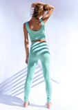 Active Twist-Front Top Bra - Pastel Aqua