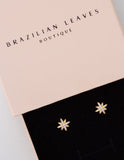 Elena Star Stud Earring in 18k Gold Plated