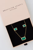 Green Tourmaline Necklace Set