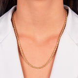 Long Baiano Chain Necklace in 18k Gold Plated