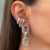 Marta 2 Ear Cuffs in Silver