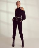 Puff Sleeves Shoulder Off Luxury Loungewear 2 Piece Set