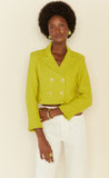 Sophia Tweed Blazer in Lime