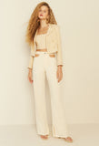 Sophia Tweed Blazer in Ivory