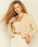 Sophia Tweed Blazer in Ivory