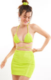 Gaya Mini Skirt in Lime