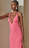 Grazia Maxi Dress in Neon Pink