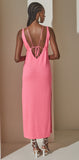 Grazia Maxi Dress in Neon Pink