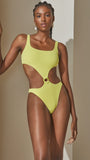 Grazia One Piece Swimsuit Lime Green