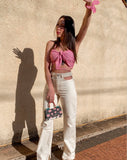 Nubia Cotton Top in Pink