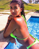 Helo Lime Punch Triangle Bikini