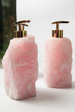 Soap Dispenser in Rose Quartz Crystal