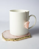 Tea Infuser with Rose Quartz Crystal