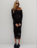 Monique Midi Dress in Black