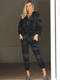 Handmade Luxury Tie Dye Hoodie Loungewear 2 Piece Set