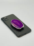 Pink Agate Phone Grip & Pure Silver