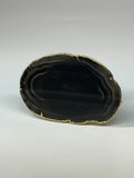 Black Agate Crystal Phone Grip & Pure Gold