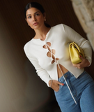 Karina knit Top in Off White