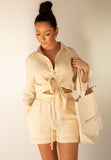 Capri Cotton Shirt Oatmeal