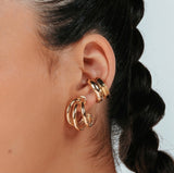Gabriela Hoops in 18k Gold Plated