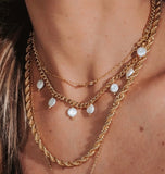 Baroque Pearl Necklace in 18K Gold Plated