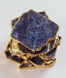 Sodalite Coaster in Pure Gold (2 per Set)