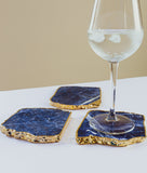 Sodalite Coaster in Pure Gold (2 per Set)