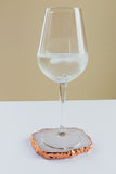 Clear Quartz  Crystal Coasters in Pure Rose Gold (2 per Set)