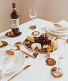 Natural Agate Crystal Coasters in Pure Gold (4 per Set)