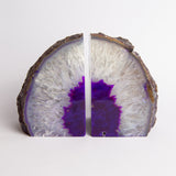 Purple Agate Crystal Bookends Raw (Pair)