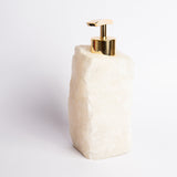 Soap Dispenser in Clear Quartz Crystal