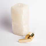 Soap Dispenser in Clear Quartz Crystal