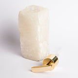 Soap Dispenser in Clear Quartz Crystal