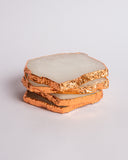 Clear Quartz  Crystal Coasters in Pure Rose Gold (2 per Set)