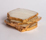 Clear Quartz Crystal Coasters in Pure Gold (2 per Set)