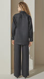 Isa Linen Shirt in Black