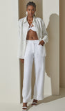 Isa Linen Shirt in Off White