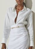 Isa Linen Shirt in Off White