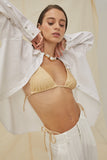 Fabi Bikini Set in Gold Lurex