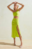 Maya Dress in Neon Green